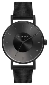 Image of Klasse14 VO17BK005W Volare Dark Metal 36mm Mesh Bracelet Watch