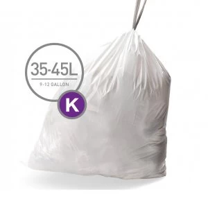 Image of Simplehuman Custom Fit Bin Liner - Code K Pack Of 20