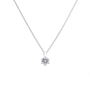 Image of Diamonfire Silver White Zirconia Solitaire Pendant P4607