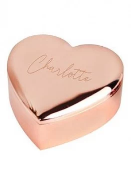 Image of Personalised Rose Gold Trinket Box
