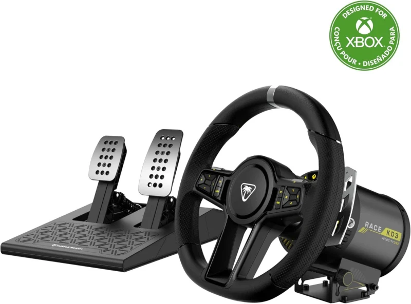 Image of Turtle Beach VelocityOne Race Direct Drive Racing Wheel & Pedals for Xbox & PC - Black - TBS-0003-05
