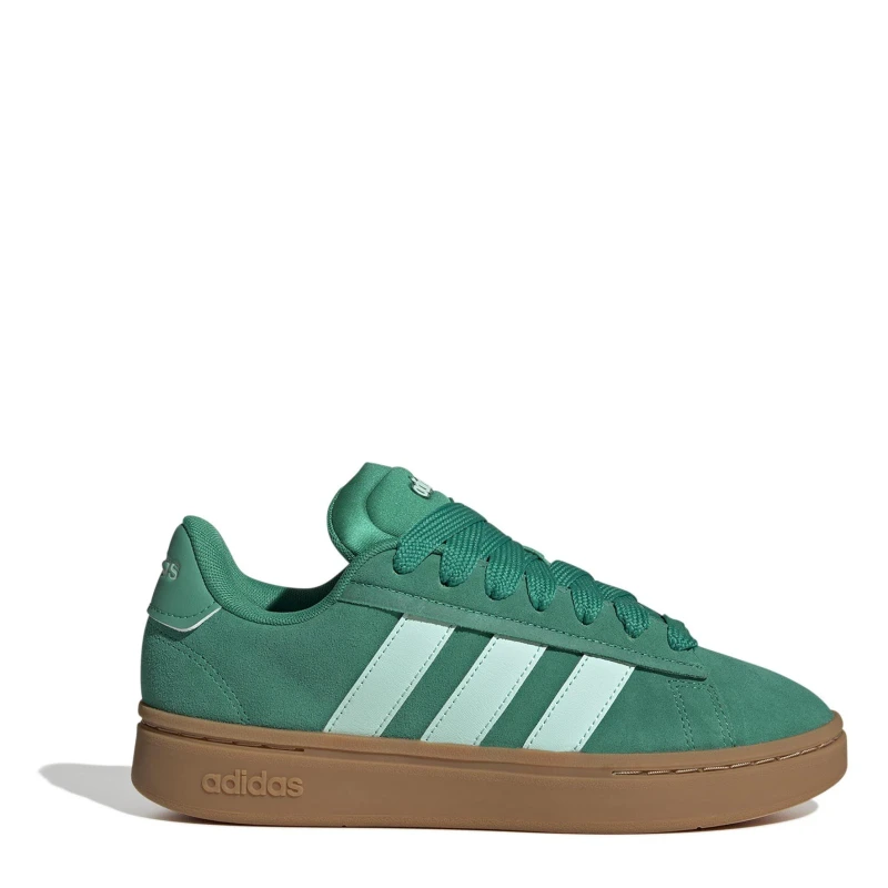 Image of adidas Grand Court Alpha 00s Low-Top Trainers Womens Green/Mint/Gum female 4 (36.7)