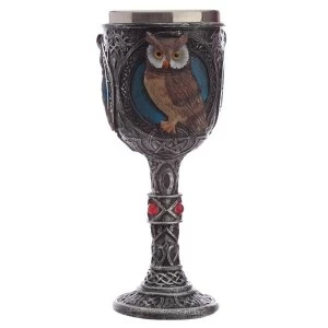 Image of Owl Celtic Goblet - Decorative Only