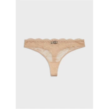 Image of Emporio Armani Virtual Lace Thong Nude Size L Women