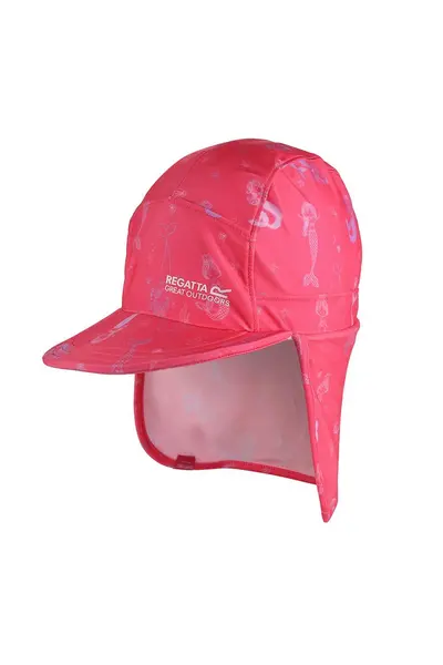 Image of Regatta 'Peppa Pig' Sunshade Neck Protect Cap Pink