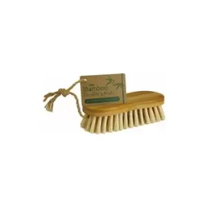 Image of JVL Hand Scrubbing Brush with Hemp Loop, Natural, Bamboo