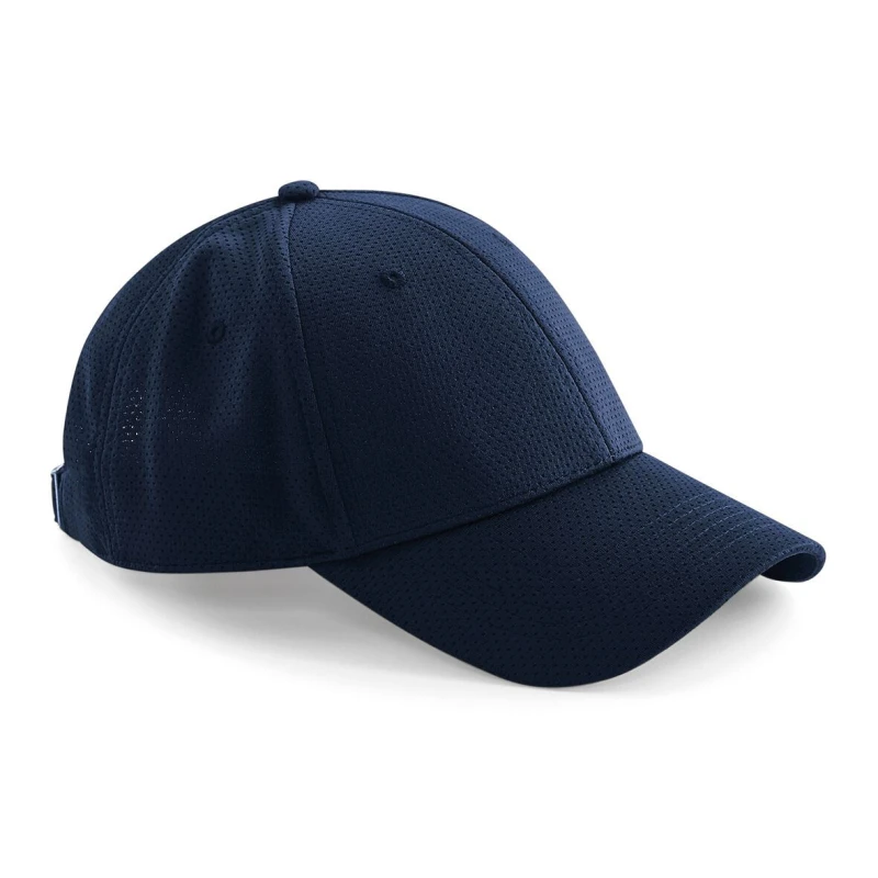 Image of Beechfield Beechfield Men Air Mesh 6 Panel Cap in Navy Navy One Size Male 5057819321364