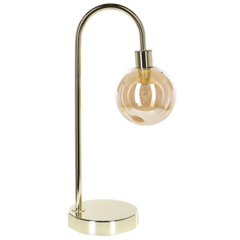 Image of Beliani Glam Table Lamp Ramis Metal Gold