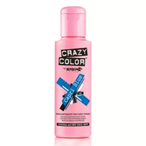 Image of Crazy Color Semi Permanent Hair Colour Cream - Capri Blue 100ml