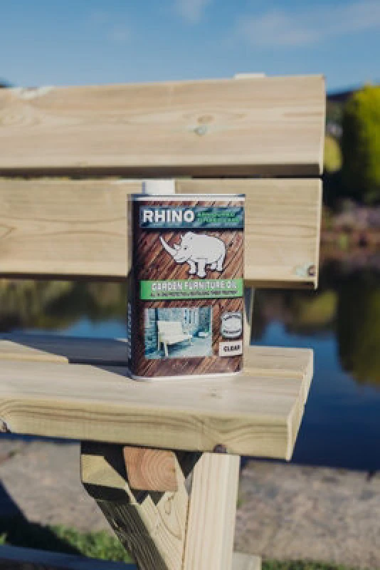 Image of Churnet Valley Garden Furniture Ltd Rhino Valley Garden Furniture Timber Care 1L Tin - L7 X W11 X H20 Cm - Clear