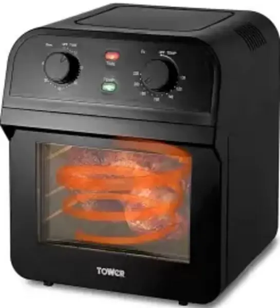Image of Tower Vortx T17065 1600W 12L Manual Oven Air Fryer