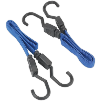 Image of Sealey Flat Bungee Elastic Cord Set 460mm