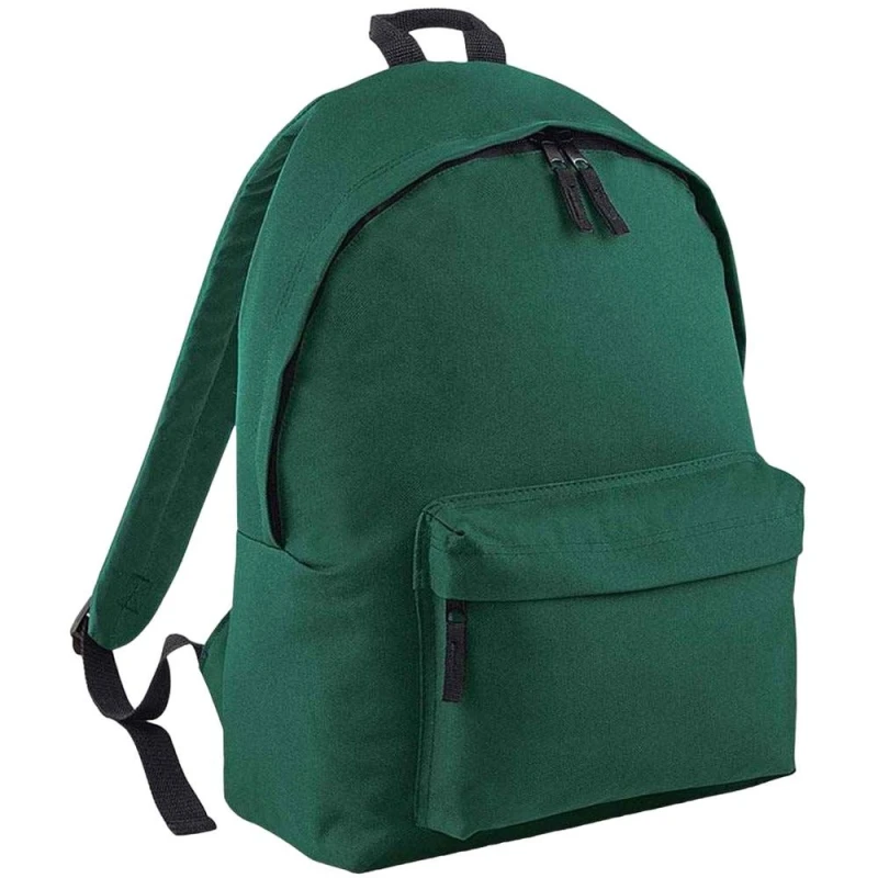 Image of Bagbase Mens Original Plain Backpack in Bottle Green Bottle Green Male