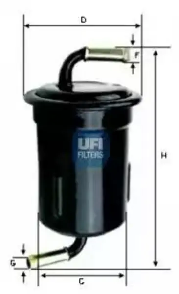 Image of UFI 31.715.00 Fuel Filter Petrol