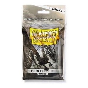 Image of Dragon Shield Perfect Fit Toploaders - Clear/Smoke 100 Sleeves in bag - 15 Packs