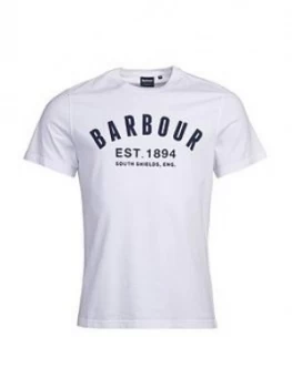 Image of Barbour Ridge Logo T-Shirt - White