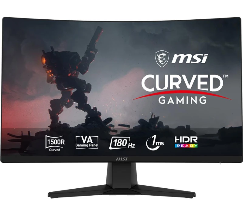 Image of MSI MAG 242C Full HD 24" Curved VA Gaming Monitor - Black 4711377271134