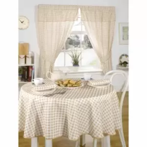 Image of Emma Barclay Kitchen Curtain Set Molly 46 x 48 Beige