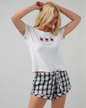 Image of Boux Avenue Slogan Tee & Shortie Set