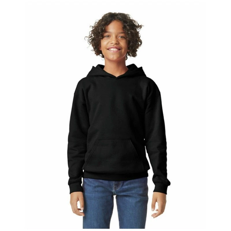 Image of Gildan Softstyle boys's Children's sweatshirt in Black