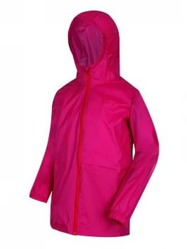 Image of Boys, Regatta Kids Pack-it Waterproof Jacket III - Pink, Fuchsia, Size 9-10 Years