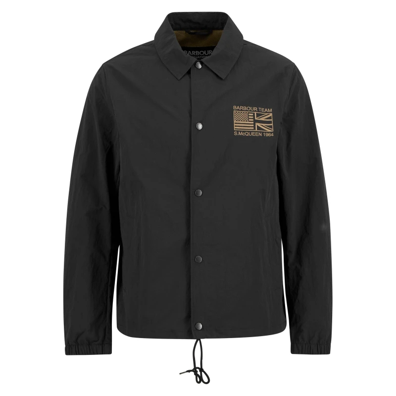 Image of Barbour International Mens Coach Casual Jacket Black BK11 male M
