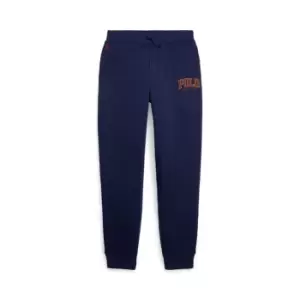 Image of Polo Ralph Lauren Embroidered Logo Jogging Bottoms - Blue