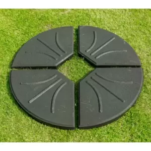 Image of Garden Must Haves 80kg Four Part Parasol Base - Black
