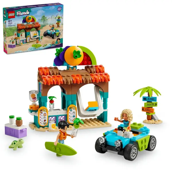 Image of LEGO Friends Beach Smoothie Stand, Play Food Set 42625