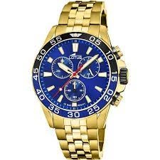 Image of Lotus Blue and Gold Chronograph Sports Watch - L18769/1