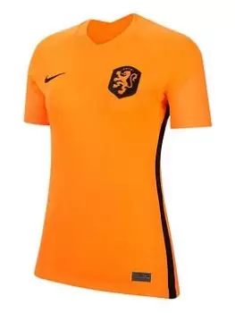 Image of Nike Womens Holland 22/23 Stadium Home S/s Jersey, Orange Size XS Women