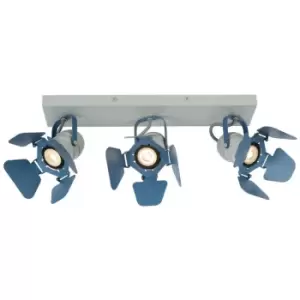 Image of Lucide PICTO - Ceiling Spotlight Bar Children - 3xGU10 - Blue
