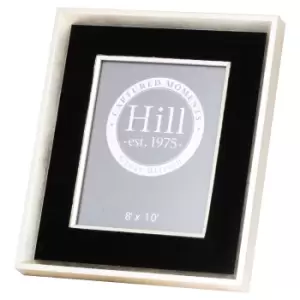 Image of Antiqued Pewter Deep Framed Black Velvet 8X10 Photo Frame