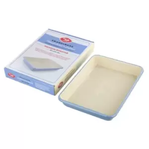 Image of Tala Originals Enamelled Roaster 33X24X5Cm - Pale Blue & Ivory