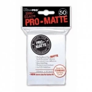 Image of Ultra Pro Matte White 50 Sleeves 12 Packs
