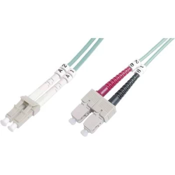 Image of Digitus DK-2532-05/3 Fibreglass FO Cable [1x LC plug - 1x SC plug] 50/125 µ Multimode OM3 5.00 m