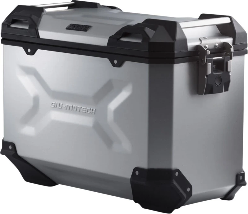 Image of ALK.00.733.10000R/S - SW Motech TRAX Adventure Hard Pannier Case For Voge Adventure 650 DSX 2021-2024 Right - Silver Anodized/Silver ALK.00.733.10000R