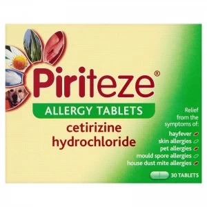 Image of Piriteze Allergy One A Day 30 Tablets
