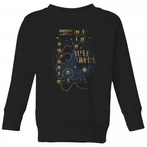 Image of Harry Potter Hogwarts Yule Ball Kids Sweatshirt - Black - 3-4 Years