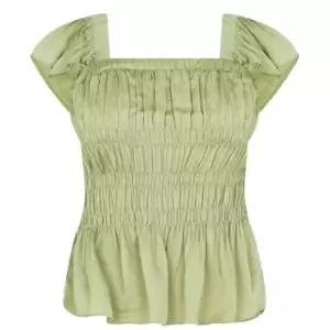 Image of Ted Baker Alovia Smock Top - Green