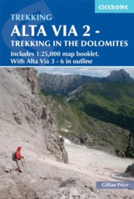 Image of Alta Via 2 - Trekking in the Dolomites : Includes 1:25,000 map booklet. With Alte Vie 3-6 in outline Paperback / softback