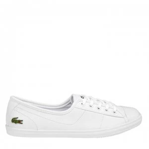 Image of Lacoste Leather Trainers - White