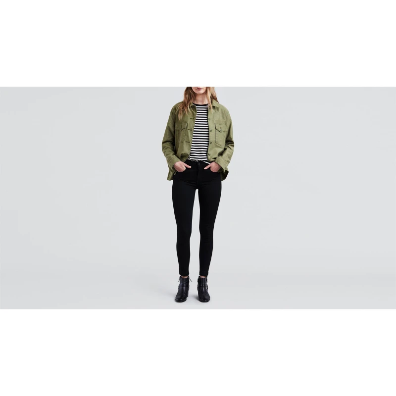 Image of Levis 720 High Rise Jeans Black Celestial female 25 L30