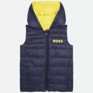 Image of Hugo Boss Reversible Shell Puffer Gilet
