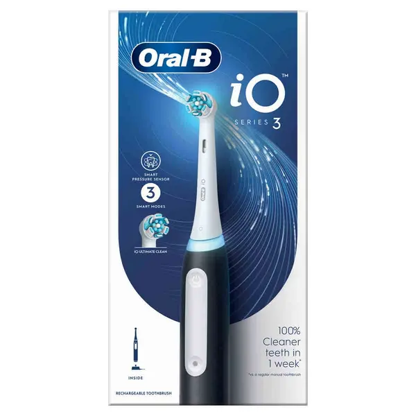Image of Oral B iO Series 3 ORAIO3BK Matt Black Electric Toothbrush