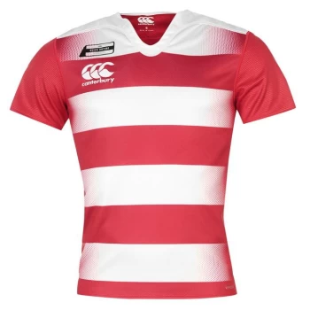 Image of Canterbury Hoop Challenger Jersey Mens - Red