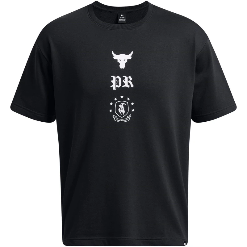 Image of Under Armour Mens Short-Sleeve Terry Regular Fit T-Shirt Black male XS