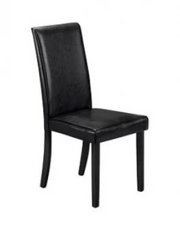 Image of Julian Bowen Pair Of Hudson Dining Chairs - Black