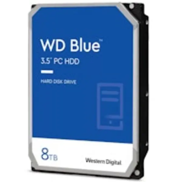 Image of WD 8TB Blue HDD 5640rpm 256MB Cache Internal Hard Drive (WD80EAAZ)