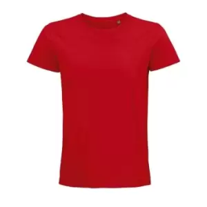 Image of SOLS Unisex Adult Pioneer Organic T-Shirt (M) (Red)